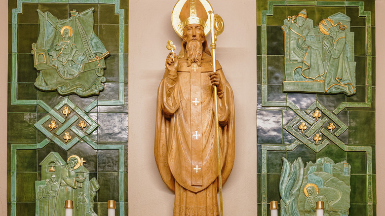 A shrine to St. Patrick in a St. Augustine, Florida cathedral