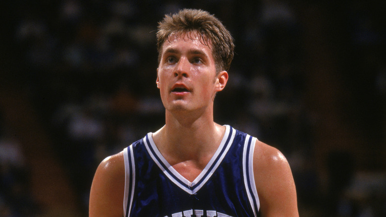 Christian Laettner attempting free throw