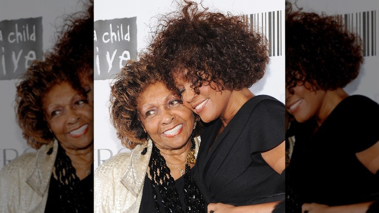 cissy and whitney houston hugging