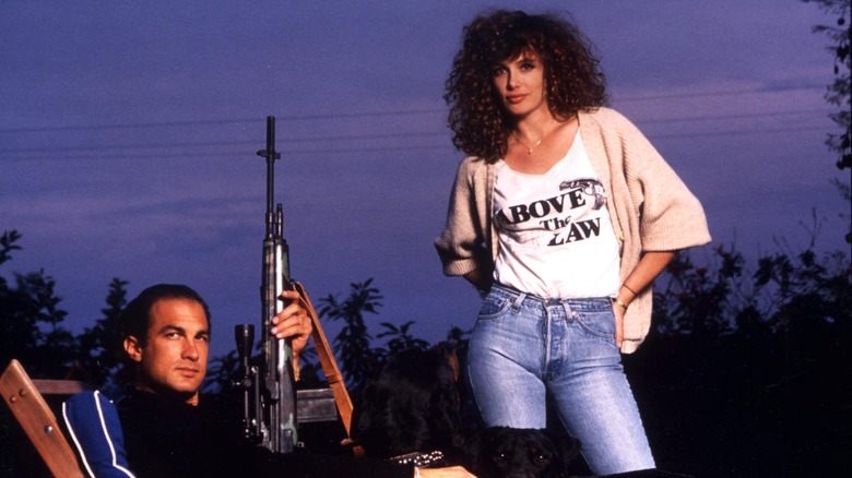 Steven Seagal with ex-wife Kelly LeBrock