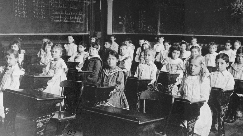 schoolchildren c 1899