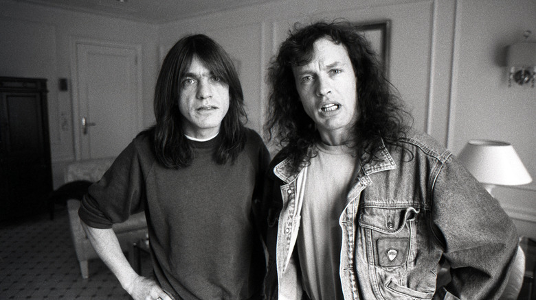 Malcolm and Angus Young in 1995