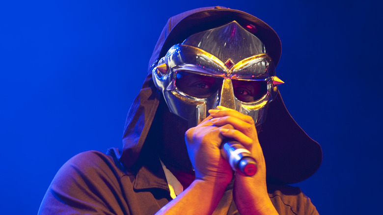 MF DOOM in deerstalker and mask