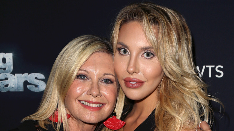 Olivia Newton-John Chloe Lattanzi smiling