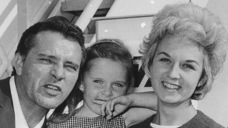 Richard Burton with Sybil and daughter