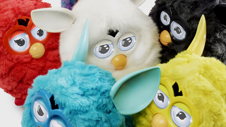 A group of modern Furby toys