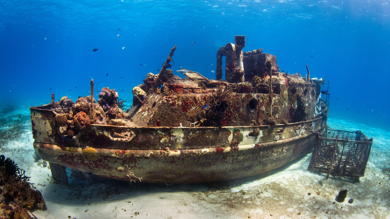 Shipwreck underwater