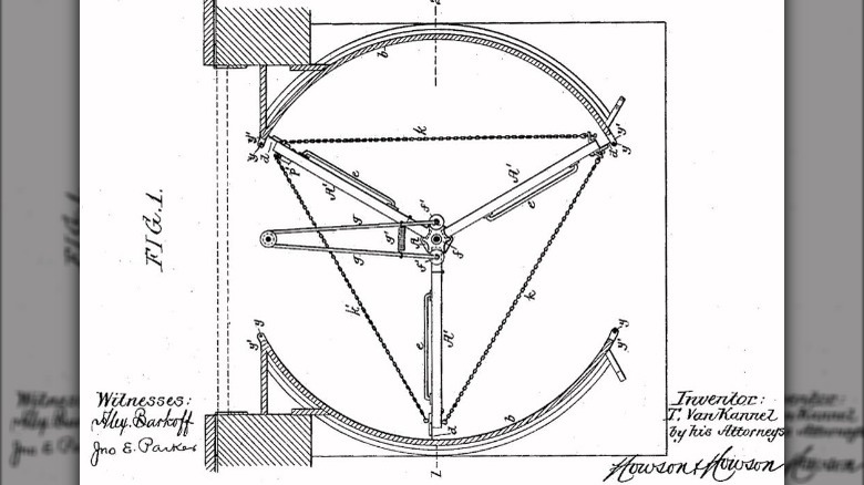 Patent for the revolving door