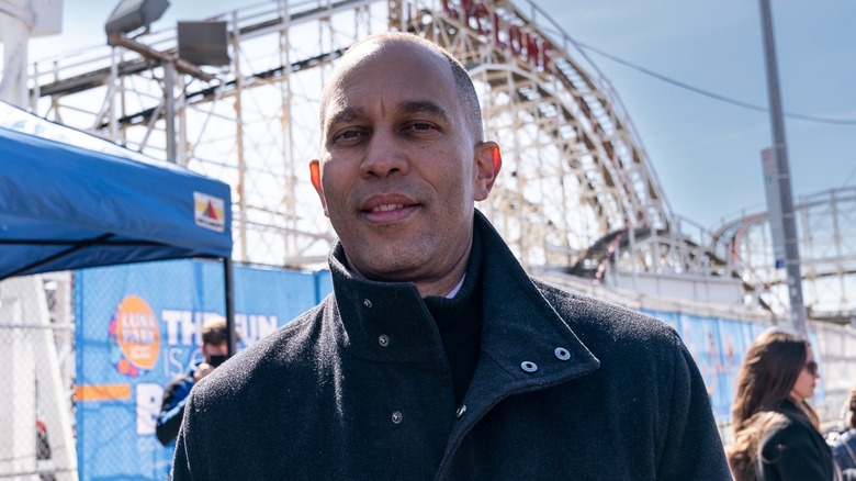 Hakeem Jeffries at coney island