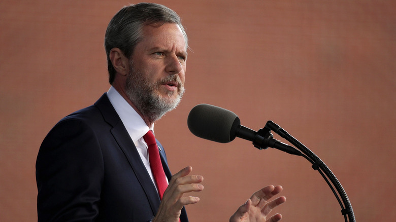 Falwell Jr. at the podium