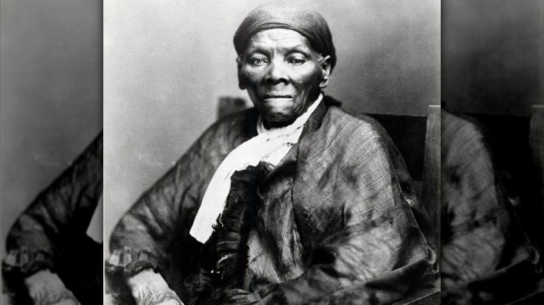 Harriet Tubman sitting in chair