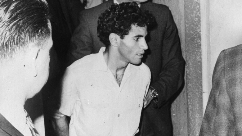 Sirhan Sirhan being led away in handcuffs