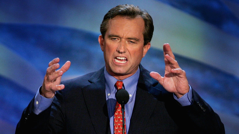 Robert F. Kennedy Jr. gesturing during speech