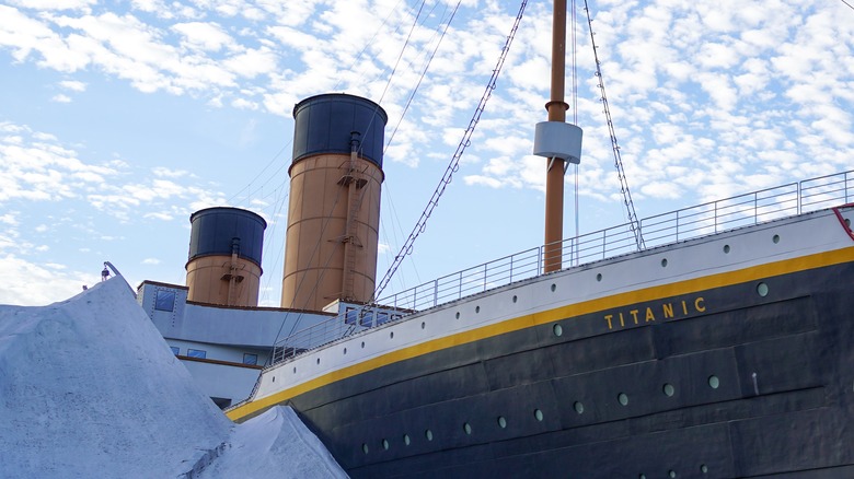 Titanic museum under clouds