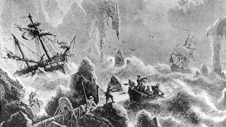 Wreck of Vitus Bering's ship