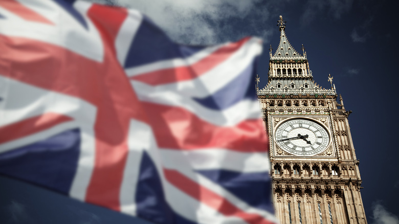 British flag and Big Ben