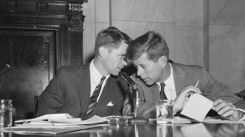 robert f kennedy speaking at podium