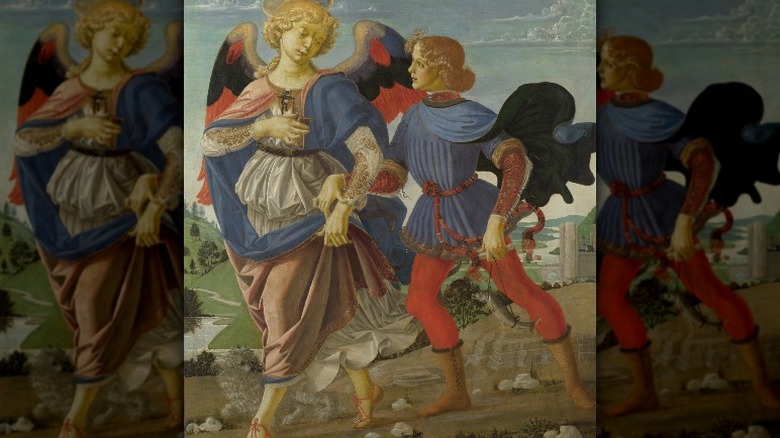 Tobias and an Angel, Verrocchio