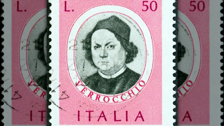 Stamp with Verrocchio's image