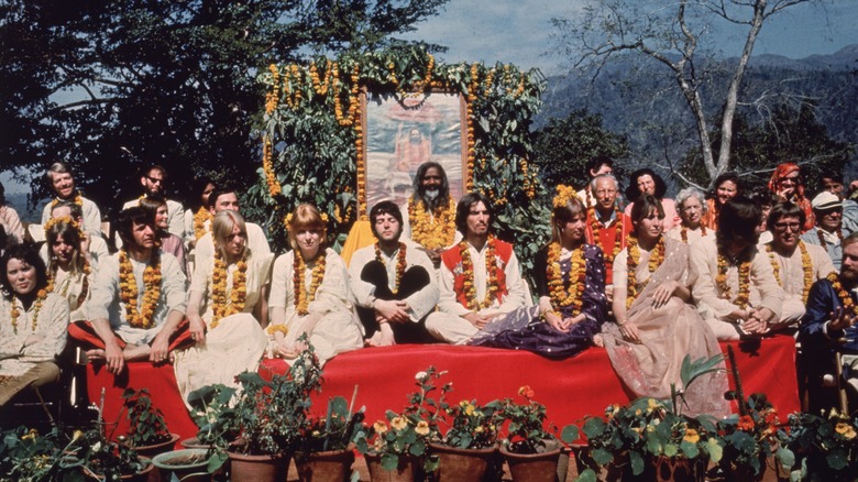 The Beatles and friends in Rishikesh 