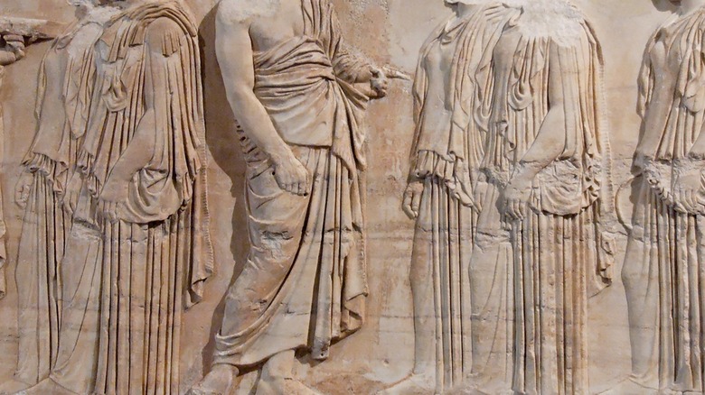 Frieze along the Athenian Parthenon