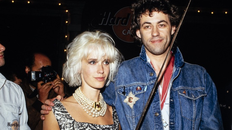 Paula Yates, Bob Geldof with sword