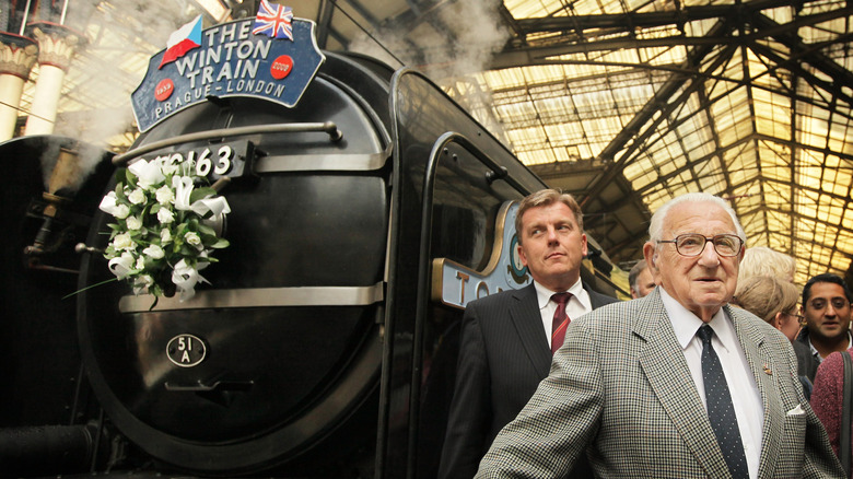 nicholas winton 70th anniversary train journey