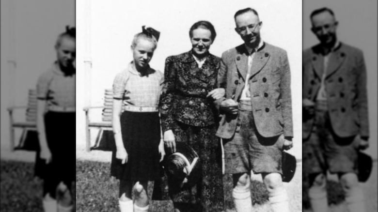 Gudrun Himmler with mother and father