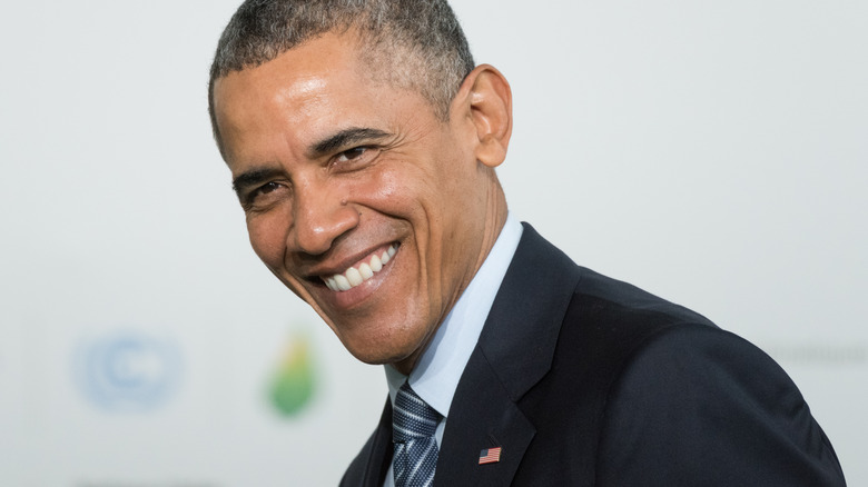 Barack Obama smiling