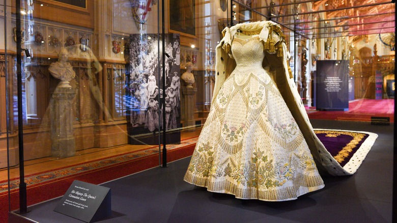 Queen Elizabeth II's coronation dress on display