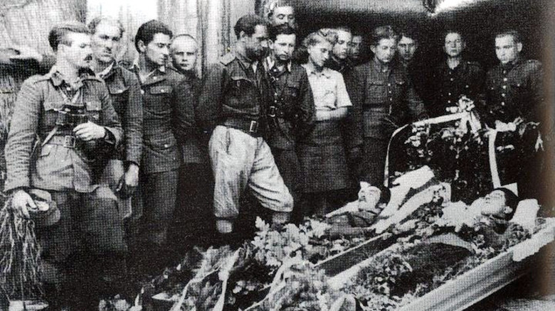 Partisans funeral in Poland 1946