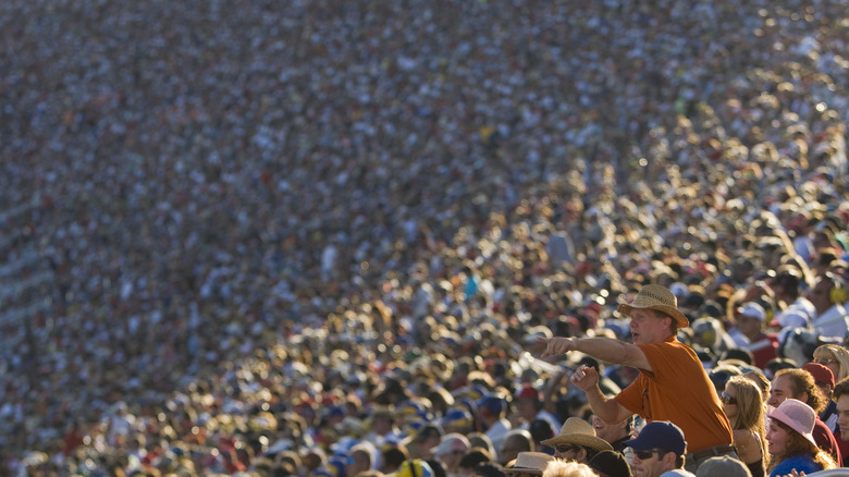 Massive crowd of people