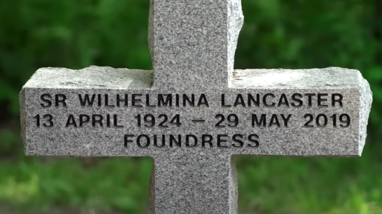 Sister Lancaster's grave marker