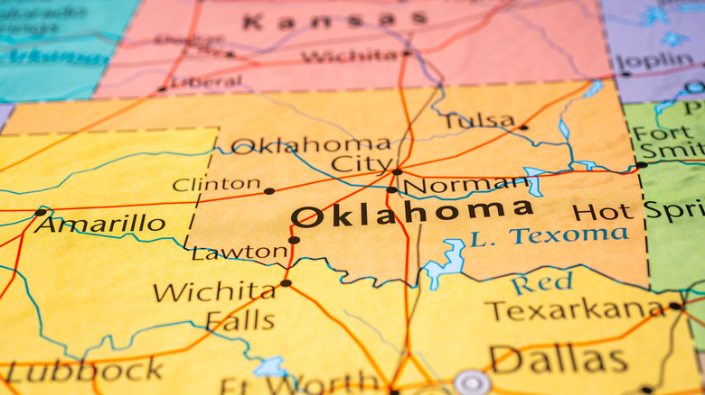 map of oklahoma