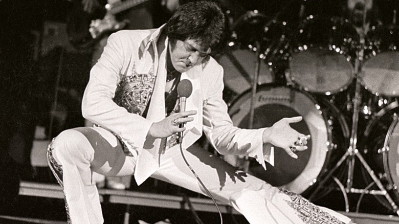 Elvis Presley performing live