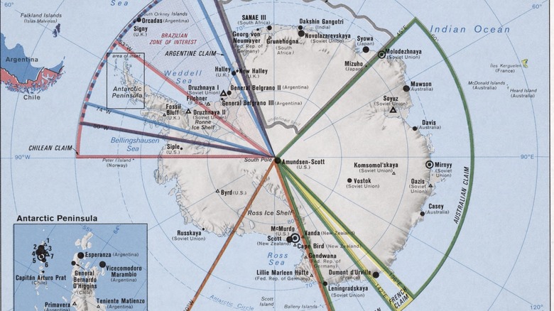 map of antarctic territorial claims