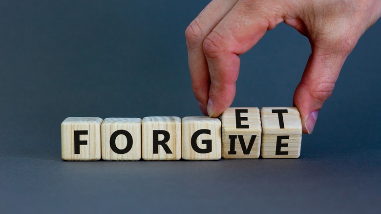 forgive and forget block letters