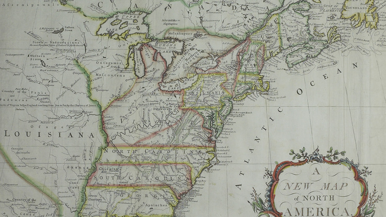 Map of early United States