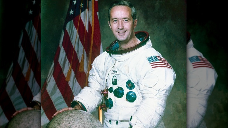 James McDivitt in astronaut gear