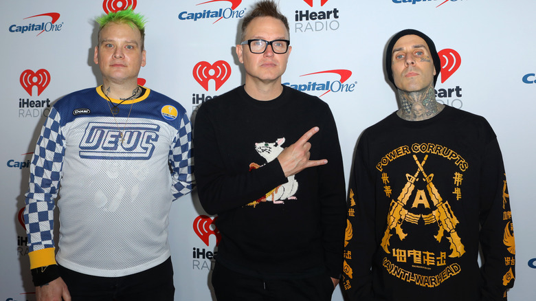 Matt Skiba, Mark Hoppus, and Travis Barker 