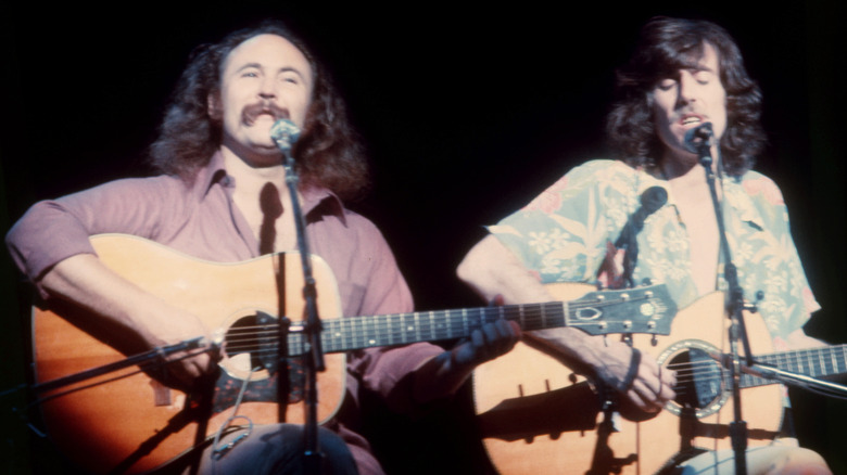 David Crosby and Graham Nash performing