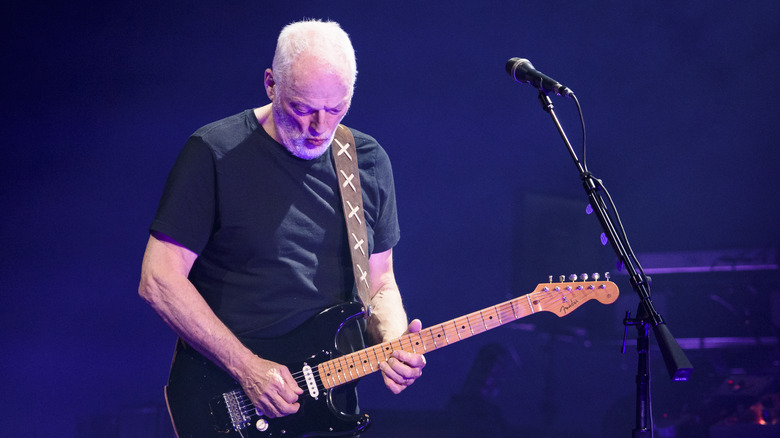 David Gilmour performing