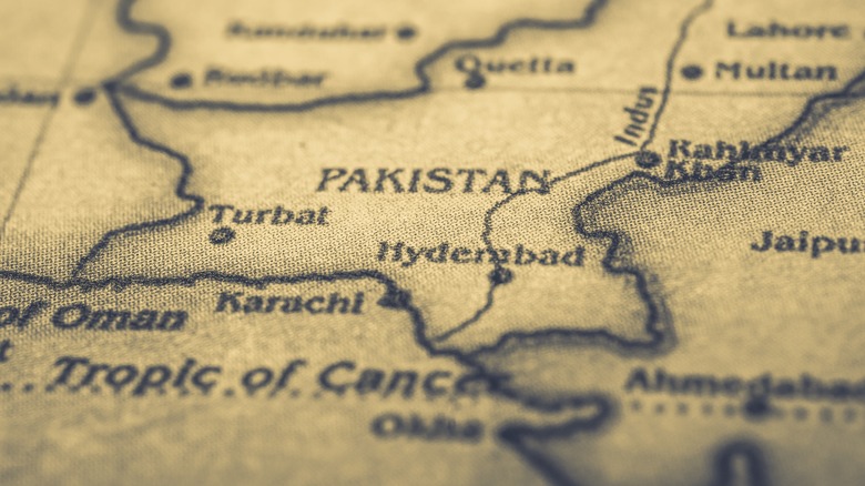 pakistan map