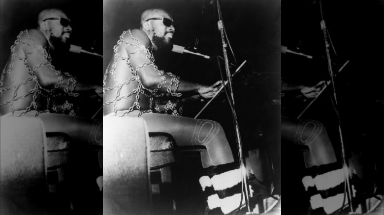 Isaac Hayes gold chain suit