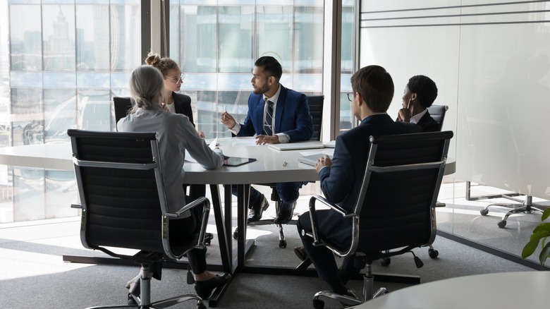 a board room