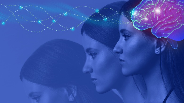 Women and brain tilting through time