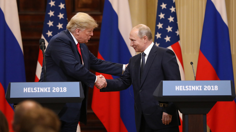 Donald Trump and vladimir putin in helsinki