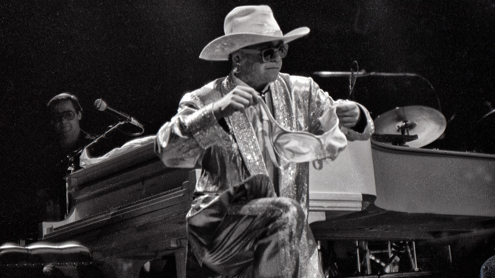 Elton John performs in 1983 at Madison Square Garden