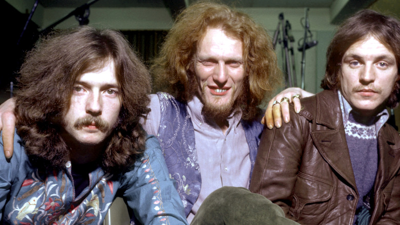 Cream posing for band photo