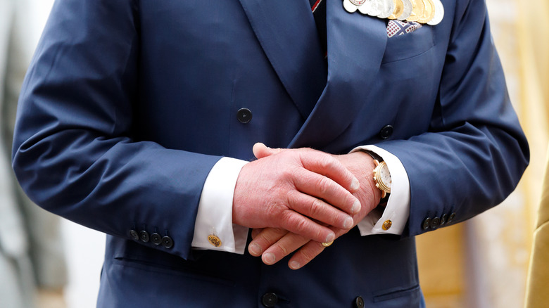 King Charles' hands in 2015